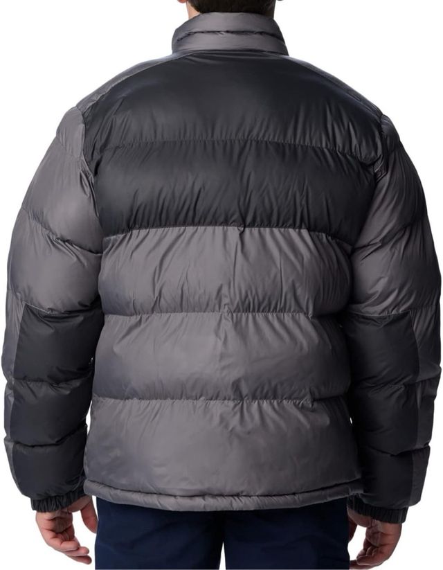 Abrigo Columbia Negro y Gris