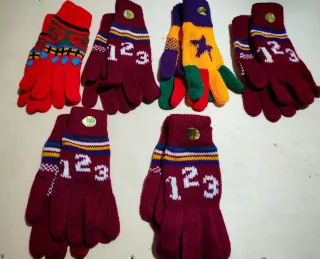 Guantes de lana vintage