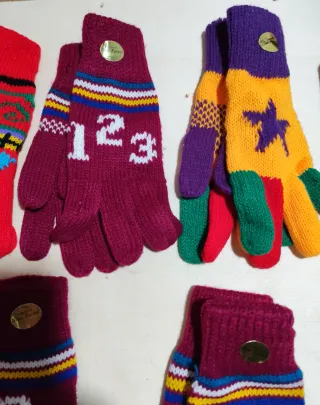 Guantes de lana vintage