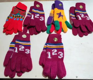 Guantes de lana vintage