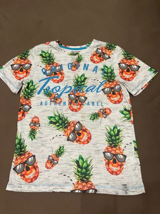 Camiseta Verano Piñas Calavera