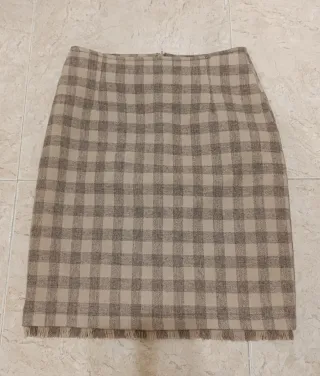 Falda de cuadros invierno