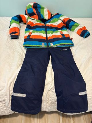 Conjunto esquí niño 5-6 chaqueta y pantalón