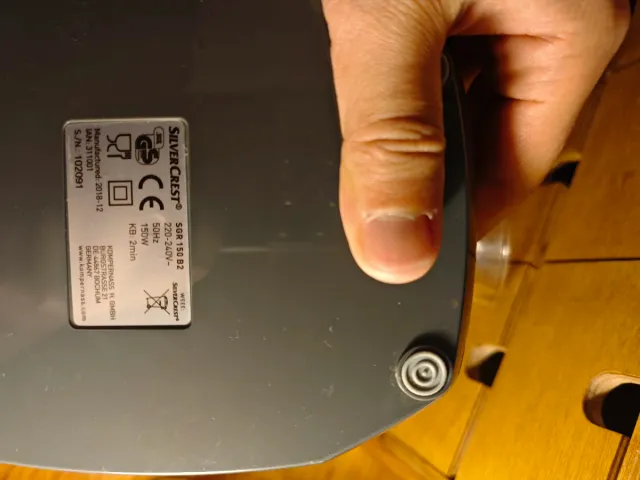 Rallador Eléctrico Silvercrest SGR 150 B2