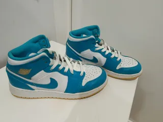 Zapatillas Jordan Air 1 Mid Aquatone