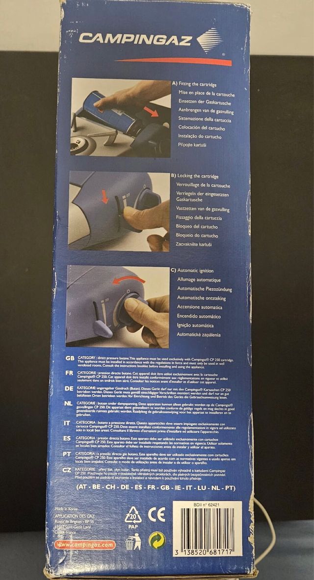 Fornello a gas per campeggio