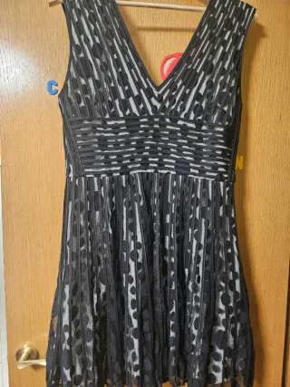 Vestido Adolfo Dominguez Negro y Blanco