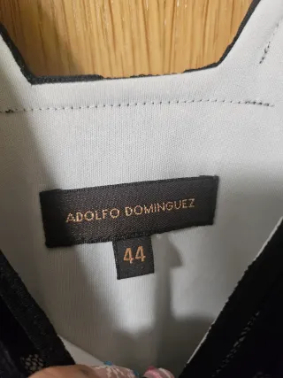 Vestido Adolfo Dominguez Negro y Blanco
