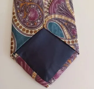 Corbata Martelli Seda alta calidad Vintage Años 90