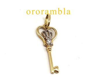 Colgante Llave Oro 18k