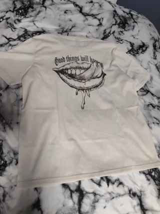 Camiseta de manga corta de Shein blanca