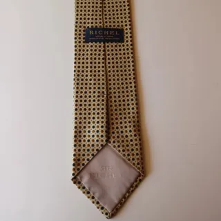 Corbata Richel Seda Vintage Años 80