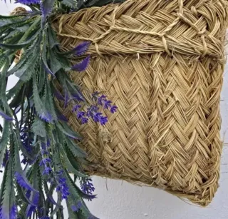 Portavasi in spago naturale stile Boho