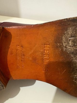 Stivali Hermes Rossi Ottime Condizioni