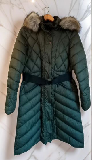 Abrigo Parka Talla 40 G L larga Verde militar