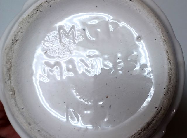 Vaso in ceramica Manises bianco