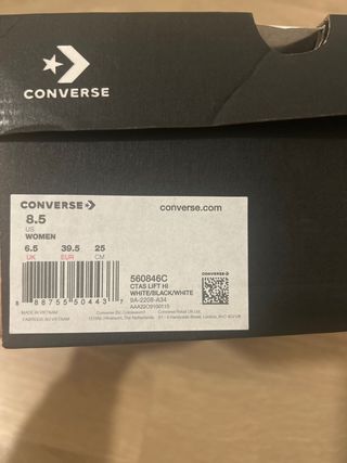 Converse CTAS LIFT HI Blancas Talla 39.5