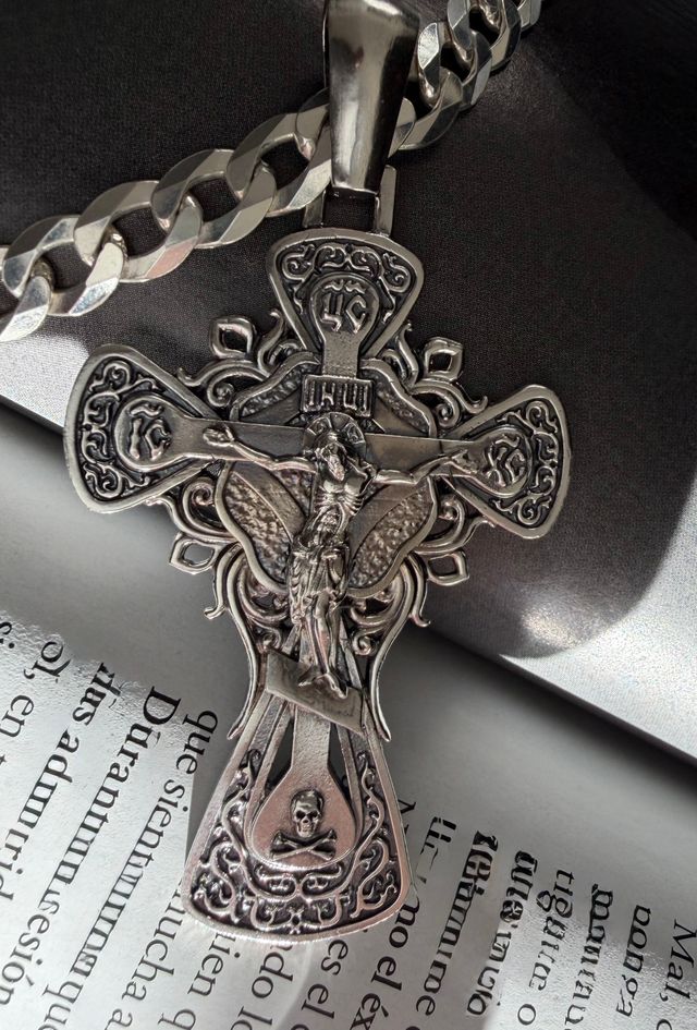 Croce ortodossa in argento