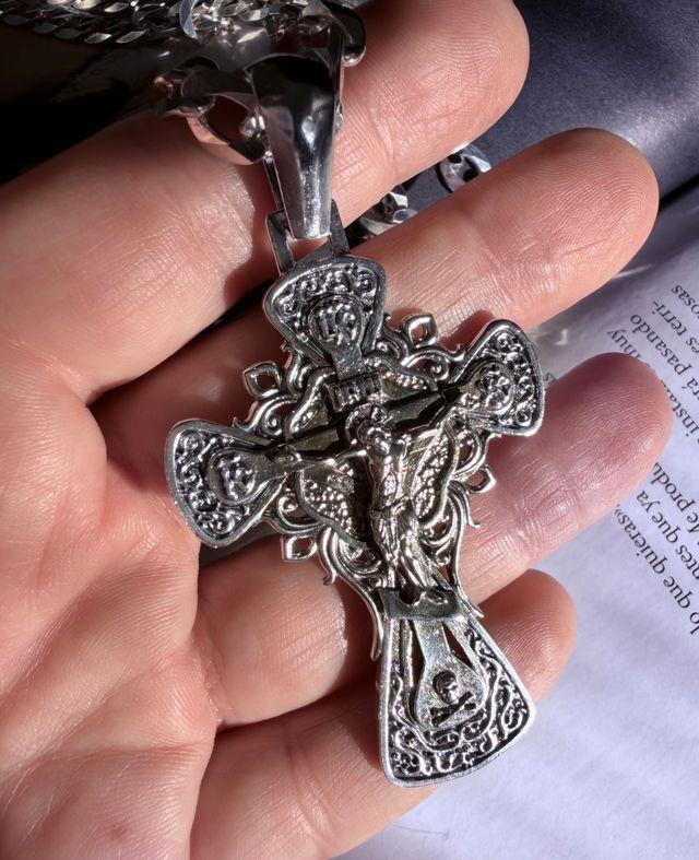 Croce ortodossa in argento