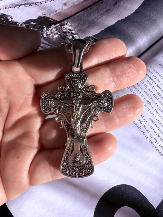 Croce ortodossa in argento