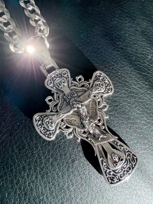 Croce ortodossa in argento