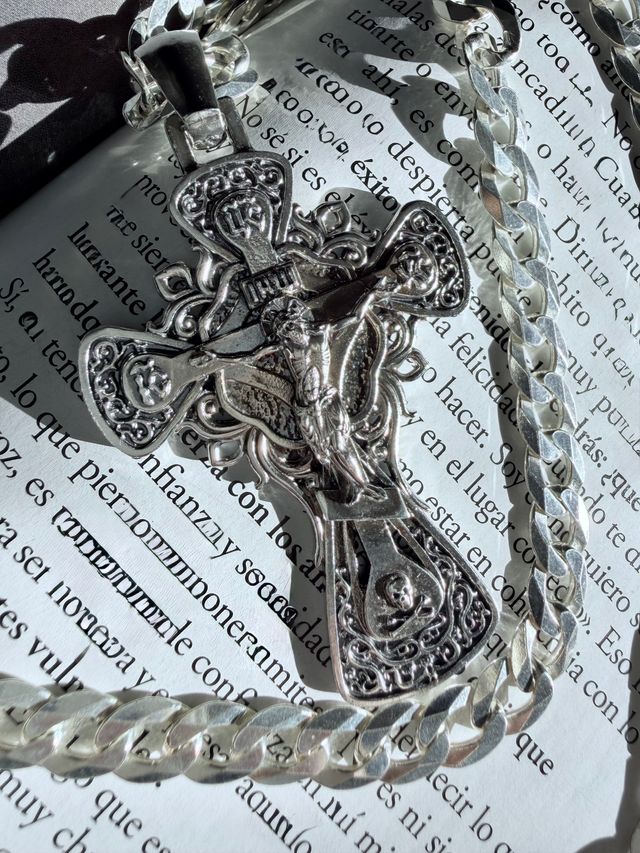 Croce ortodossa in argento