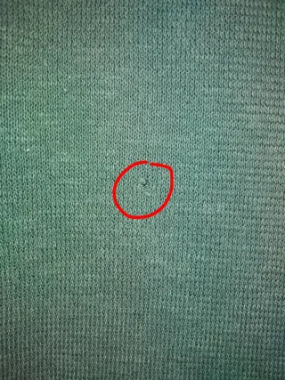 Blusa verde con encaje talla M mujer