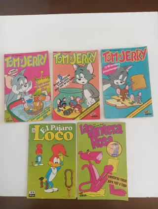 Lote Cómics Tom y Jerry, El Pájaro Loco, La Panter