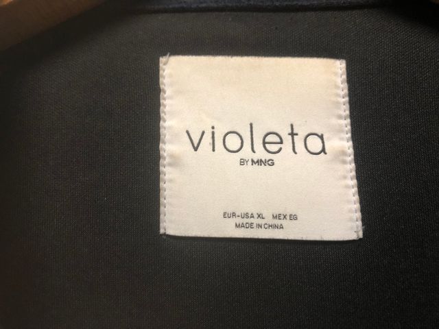 Cazadora biker mujer antelina azul marino