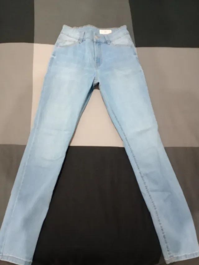 Vaqueros pitillo mujer Lefties azul