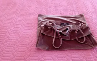 Vestido Terciopelo Rosa Talla XS