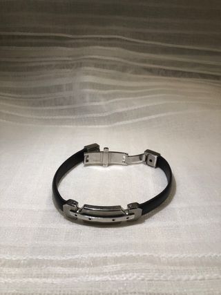 Pulsera Cuero y Acero Hombre
