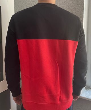 Sudadera Nasa Primark Rojo y Negro - Talla M