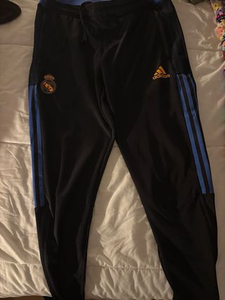 Chándal Real Madrid Adidas Negro Azul Talla L