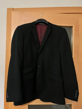 Blazer americana hombre negro