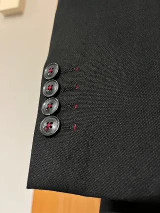 Blazer americana hombre negro