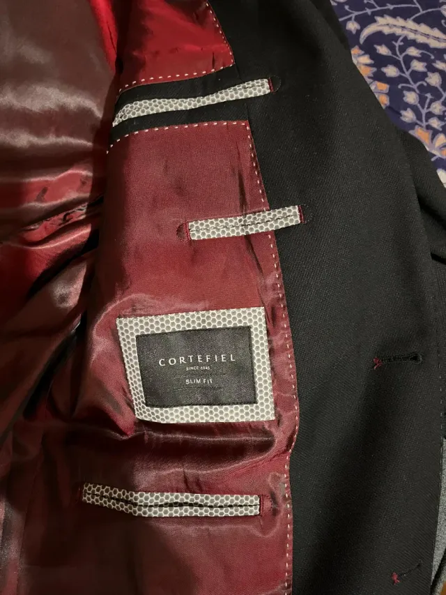 Blazer americana hombre negro