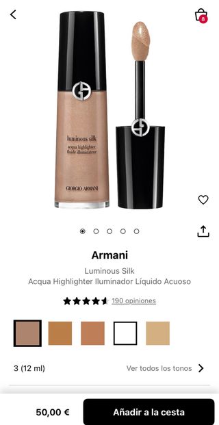 Pack Armani Mascara e Iluminador con Bolsa