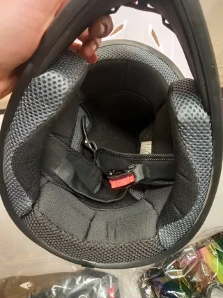 Casco Motocross con Guanti e Occhiali