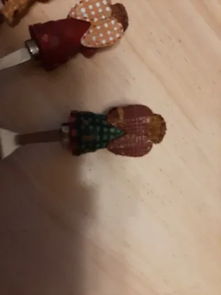 Set 6 Angioletti Cucchiaini e Forchettine da dolce