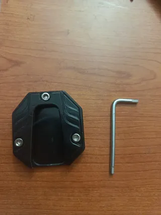 Soporte Pata Cabra Moto Negro Hexagonal