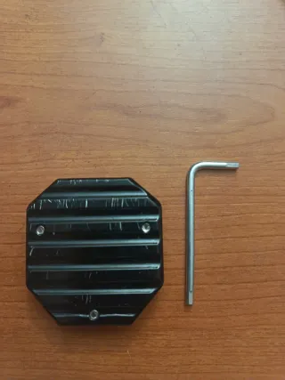 Soporte Pata Cabra Moto Negro Hexagonal