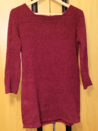 Jersey Oversize  Burdeos Talla XL Curve Burdeos