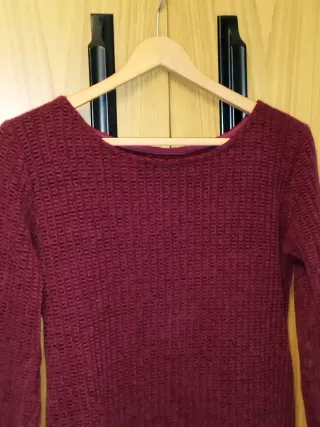 Jersey Oversize  Burdeos Talla XL Curve Burdeos