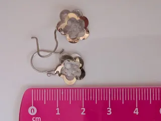 Pendientes Plata 925 Flores Caladas