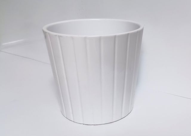 Vaso in ceramica bianco