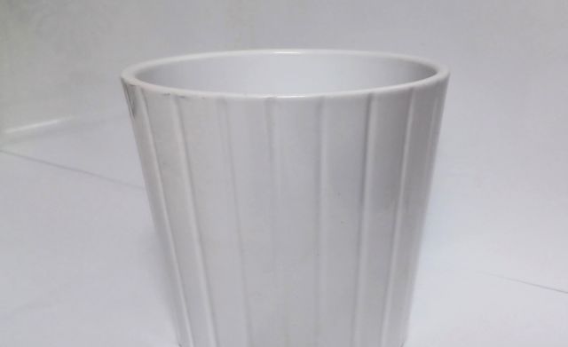 Vaso in ceramica bianco