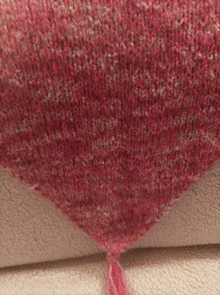 Sciarpa scaldacollo lavorata a maglia