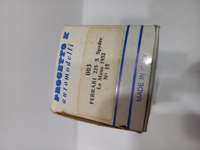 Progetto K Ferrari 225 S Spider LM 62 1/43