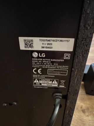 Barra de Sonido LG Negra